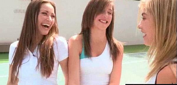  Teen Lesbian Girls (Dani Daniels & Malena Morgan & Lia Lor) Perform In Amazing Girl On Girl